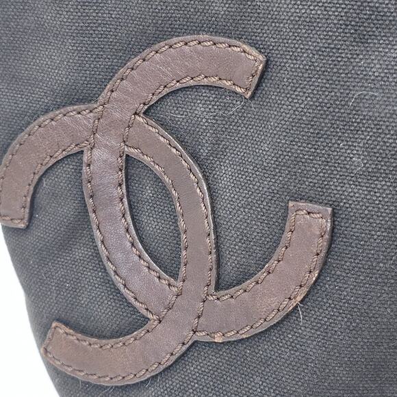 Vintage Chanel Clover Flower Double Rope Handle Fish Net Hand Bag Tote - Picture 5 of 16